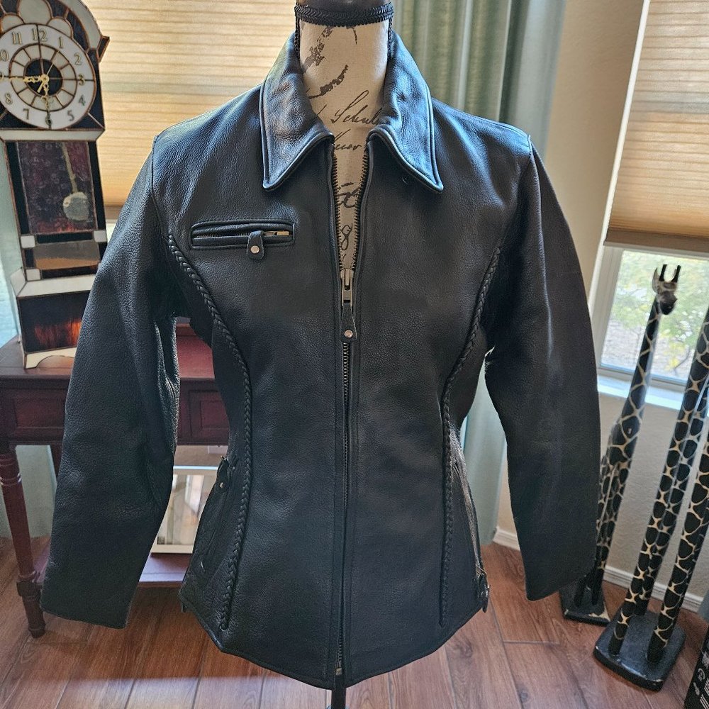 Women’s Wilda Leather Motorcycle jacket size M